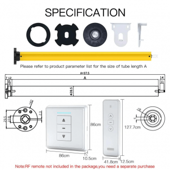 Умный мотор для рулонных штор Zigbee Moes