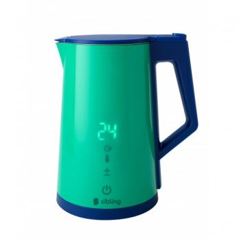Умный электрический чайник Sibling сине-зеленый