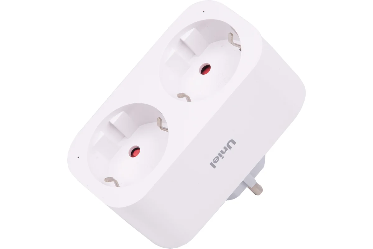 Умная WiFi розетка двойная Uniel