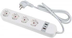 Умный сетевой фильтр WiFi 4евро + 2USB + Type-C Uniel