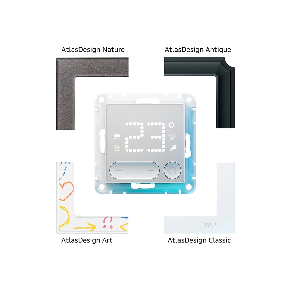 ATLASDESIGN SMART Zigbee терморегулятор белый ATN000138Z Systeme Electric