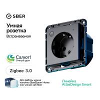 ATLASDESIGN SMART Zigbee терморегулятор черный ATN001038Z Systeme Electric