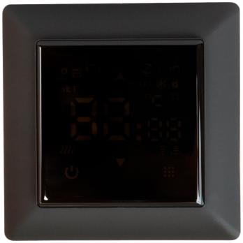 Терморегулятор Wi-Fi сенсорный белый Русское черный ТР-515