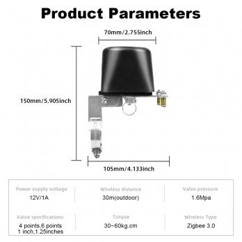 Умный электропривод ZigBee шарового крана