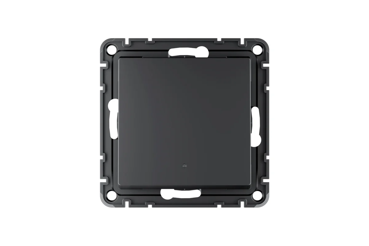 ATLASDESIGN SMART ВЫКЛЮЧАТЕЛЬ 1-клавишный с опциональной нейтралью карбон