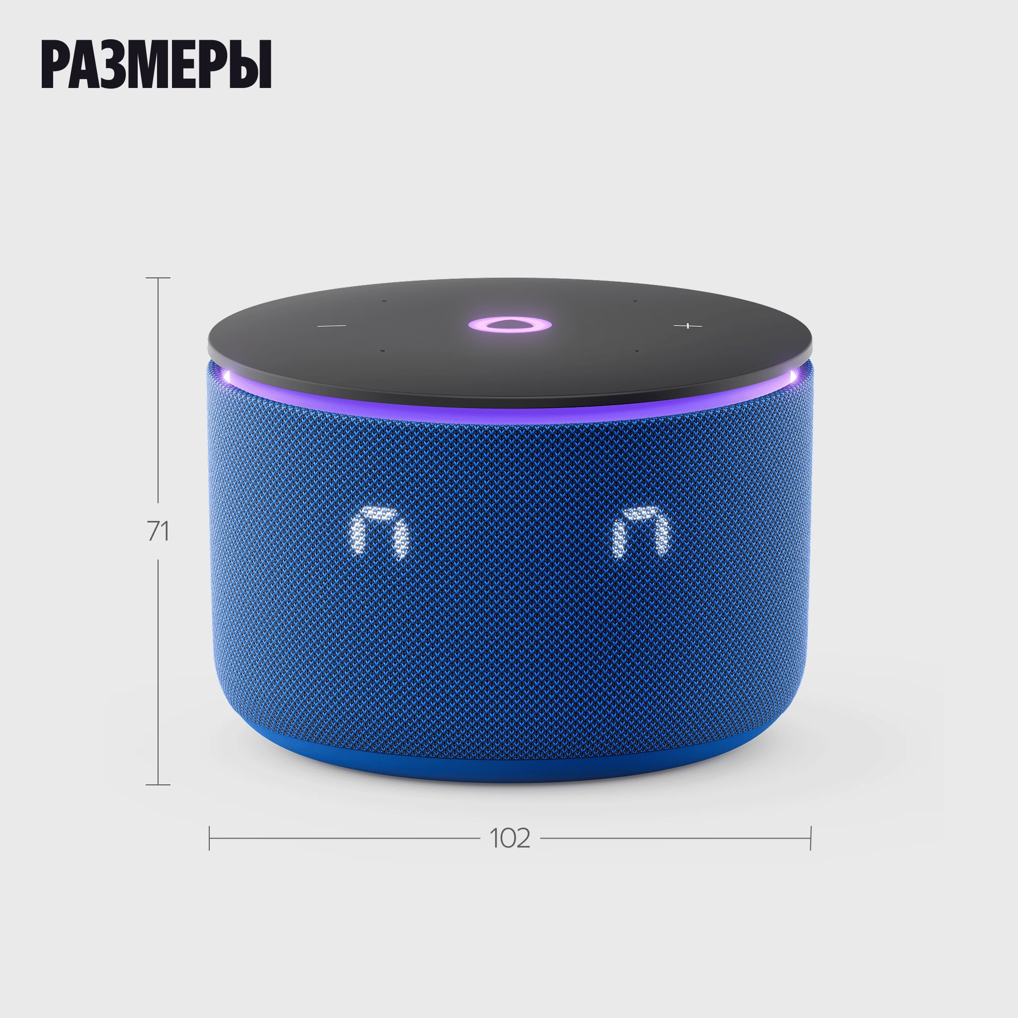 Умная колонка Яндекс Станция Мини 3 Про с Zigbee синяя